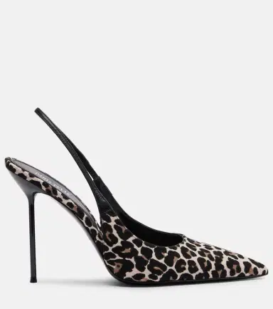 Paris Texas Lidia leopard-print canvas slingback pumps | Thumbnail 3 Paris Texas Lidia leopard-print canvas slingback pumps | Thumbnail 3