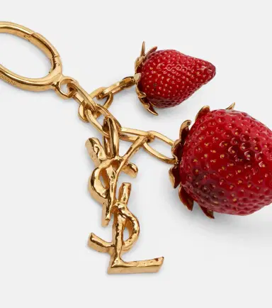 Saint Laurent Cassandre Strawberry bag charm | Thumbnail 2