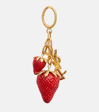 Saint Laurent Cassandre Strawberry bag charm | Thumbnail 3