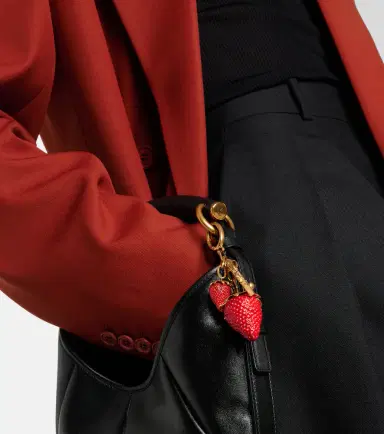 Saint Laurent Cassandre Strawberry bag charm | Thumbnail 4
