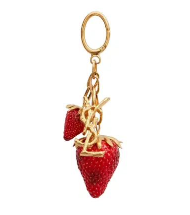 Saint Laurent Cassandre Strawberry bag charm | Thumbnail 1
