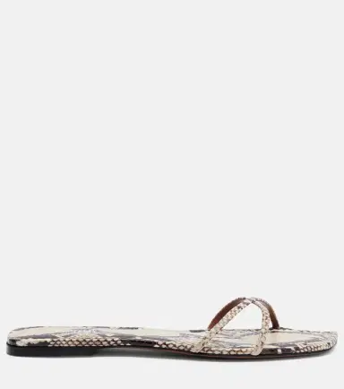 Paris Texas Biarritz snake-effect leather sandals | Thumbnail 4