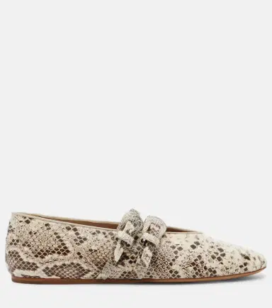 Le Monde Béryl Le Monde Béryl Classic Claudia snake-print Mary Jane flats | Thumbnail 2 Le Monde Béryl Le Monde Béryl Classic Claudia snake-print Mary Jane flats | Thumbnail 2