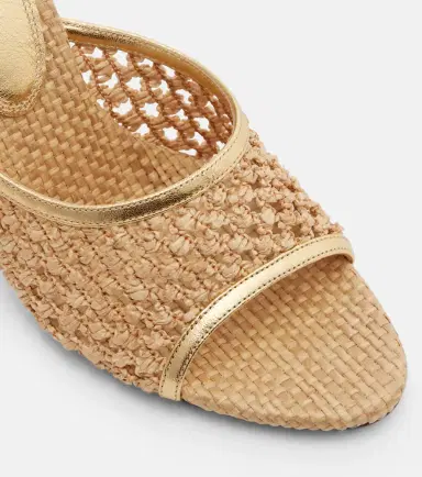 Paris Texas Lidia leather-trimmed mules | Thumbnail 3