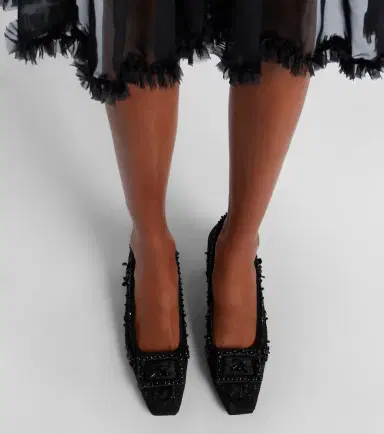 Roger Vivier Belle Vivier embellished lace pumps | Thumbnail 6