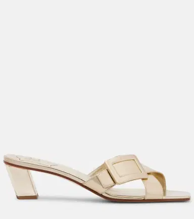 Roger Vivier Metallic leather sandals | Thumbnail 3 Roger Vivier Metallic leather sandals | Thumbnail 3