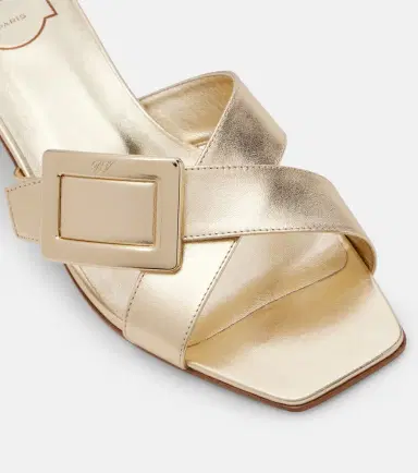 Roger Vivier Metallic leather sandals | Thumbnail 4 Roger Vivier Metallic leather sandals | Thumbnail 4