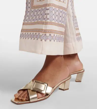 Roger Vivier Metallic leather sandals | Thumbnail 6 Roger Vivier Metallic leather sandals | Thumbnail 6