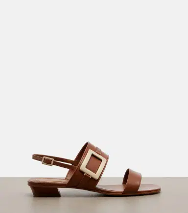 Roger Vivier Belle Vivier leather slingback sandals | Thumbnail 2