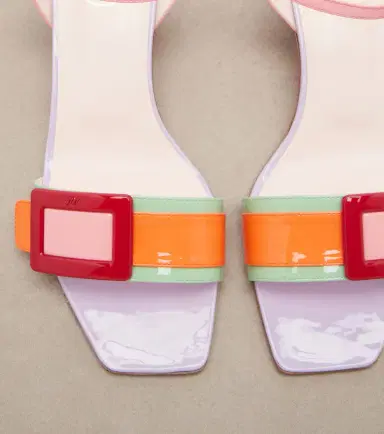 Roger Vivier Belle Vivier patent leather sandals | Thumbnail 3