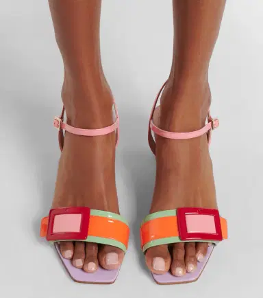 Roger Vivier Belle Vivier patent leather sandals | Thumbnail 6