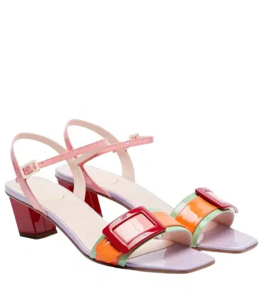 Roger Vivier Belle Vivier patent leather sandals | Thumbnail 1