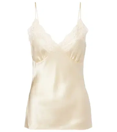 Stella McCartney Lace-trimmed silk satin camisole | Thumbnail 1