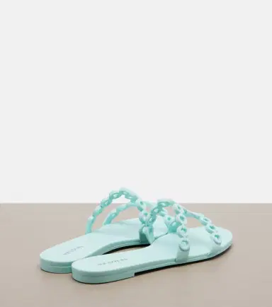 Aquazzura Infinity Chain Jelly slides | Thumbnail 2