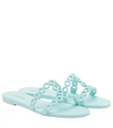Aquazzura Infinity Chain Jelly slides | Thumbnail 1