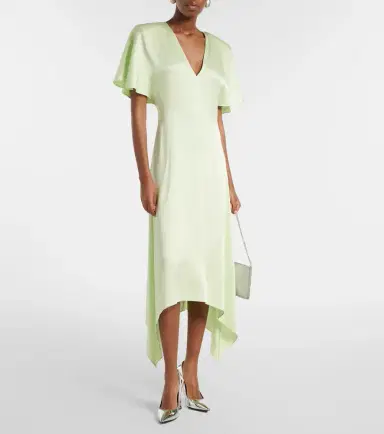 Stella McCartney Envers satin midi dress | Thumbnail 4