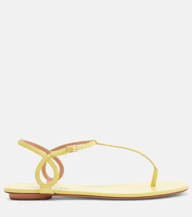 Aquazzura Almost Bare leather thong sandals | Thumbnail 2
