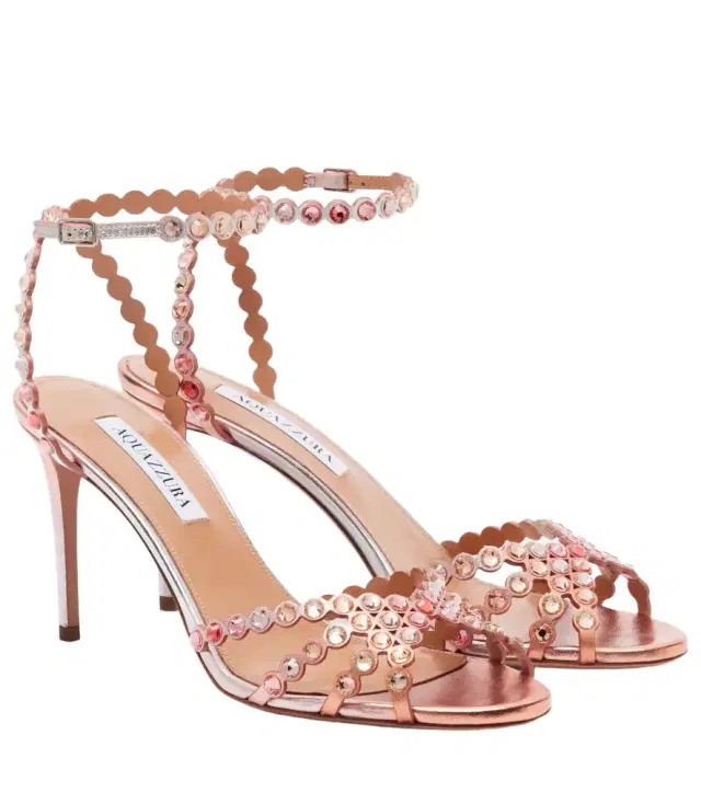 Tequila embellished leather sandals
