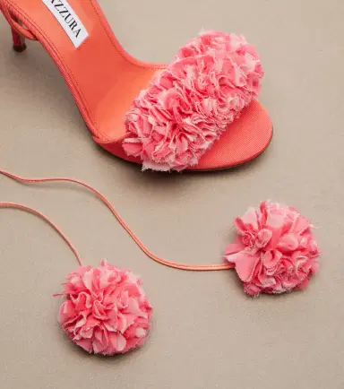 Aquazzura Cherry Kiss leather-trimmed sandals | Thumbnail 2 Aquazzura Cherry Kiss leather-trimmed sandals | Thumbnail 2