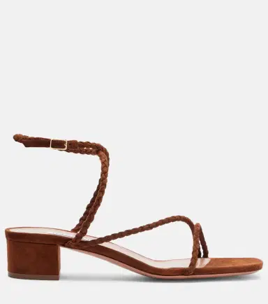 Aquazzura Luca braided suede sandals | Thumbnail 4