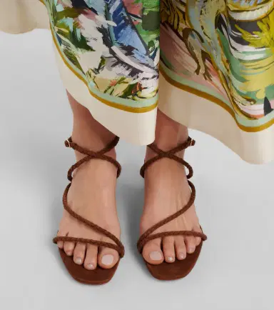 Aquazzura Luca braided suede sandals | Thumbnail 6