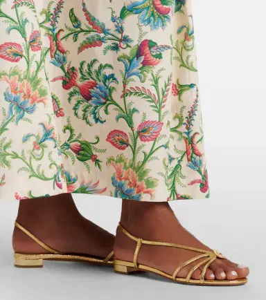 Aquazzura Talk To Me snake-effect leather sandals | Thumbnail 6