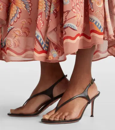 Aquazzura Bikini leather thong sandals | Thumbnail 6 Aquazzura Bikini leather thong sandals | Thumbnail 6