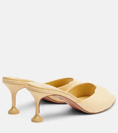 Aquazzura Bisous woven raffia mules | Thumbnail 2