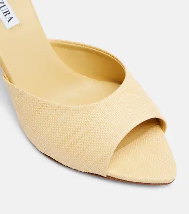 Aquazzura Bisous woven raffia mules | Thumbnail 4