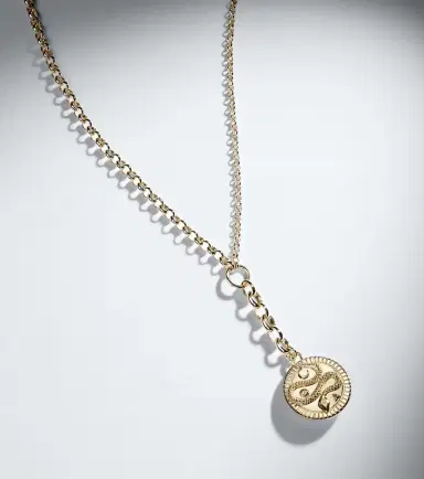 Foundrae Wholeness Medium 18kt gold pendant necklace with diamond | Thumbnail 6