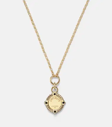 Foundrae Infinite Gratitude 18kt gold pendant necklace with diamonds and sapphires | Thumbnail 4 Foundrae Infinite Gratitude 18kt gold pendant necklace with diamonds and sapphires | Thumbnail 4