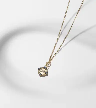 Foundrae Infinite Gratitude 18kt gold pendant necklace with diamonds and sapphires | Thumbnail 7 Foundrae Infinite Gratitude 18kt gold pendant necklace with diamonds and sapphires | Thumbnail 7