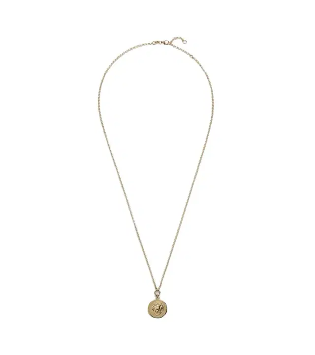 Strength Small 18kt gold pendant necklace with diamond