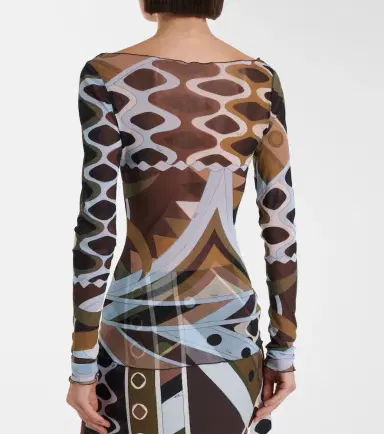 PUCCI Vivara sheer tulle top | Thumbnail 4 PUCCI Vivara sheer tulle top | Thumbnail 4