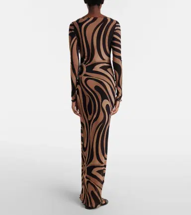 Pucci Marmo tulle maxi dress | Thumbnail 4
