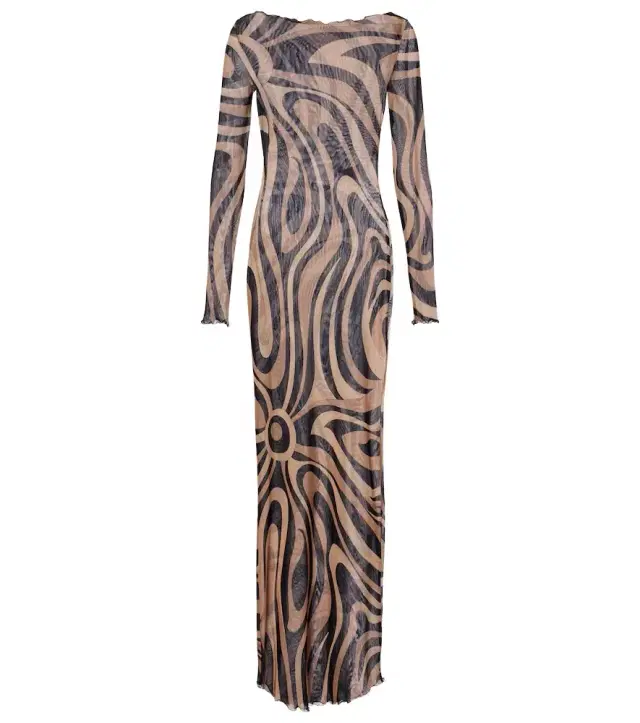 Pucci Marmo tulle maxi dress