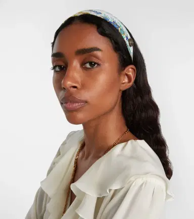 Etro Pegaso floral silk headband | Thumbnail 3