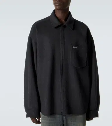 Balenciaga Wool-blend zip-up overshirt | Thumbnail 5 Balenciaga Wool-blend zip-up overshirt | Thumbnail 5