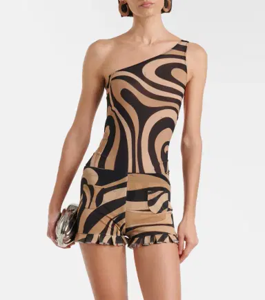 PUCCI Marmo ruffled mesh shorts | Thumbnail 2