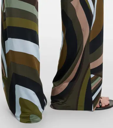 Pucci Printed satin jersey wide-leg pants | Thumbnail 3