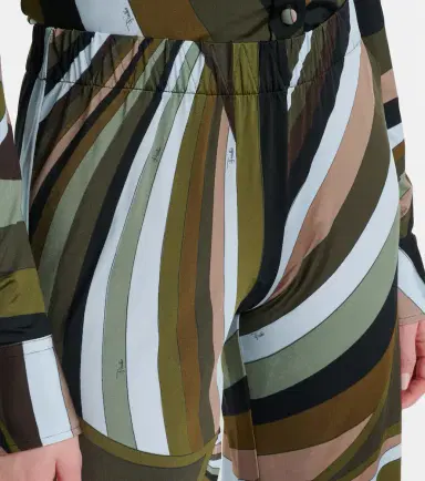 Pucci Printed satin jersey wide-leg pants | Thumbnail 5