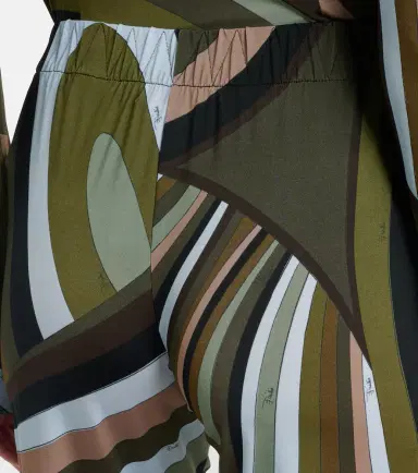 Pucci Printed satin jersey wide-leg pants | Thumbnail 6