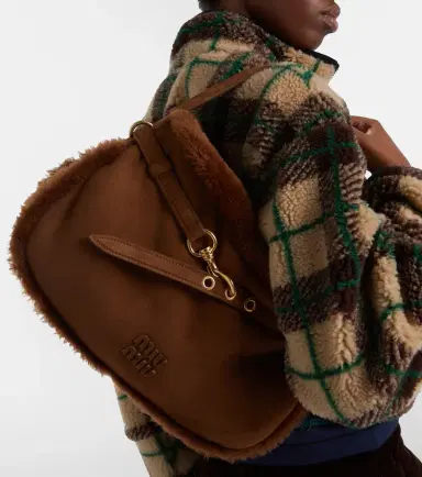 Miu Miu Aventure suede shoulder bag | Thumbnail 6 Miu Miu Aventure suede shoulder bag | Thumbnail 6