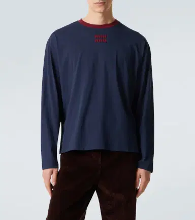 Miu Miu Logo cotton jersey T-shirt | Thumbnail 3 Miu Miu Logo cotton jersey T-shirt | Thumbnail 3