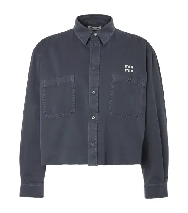 Logo denim shirt