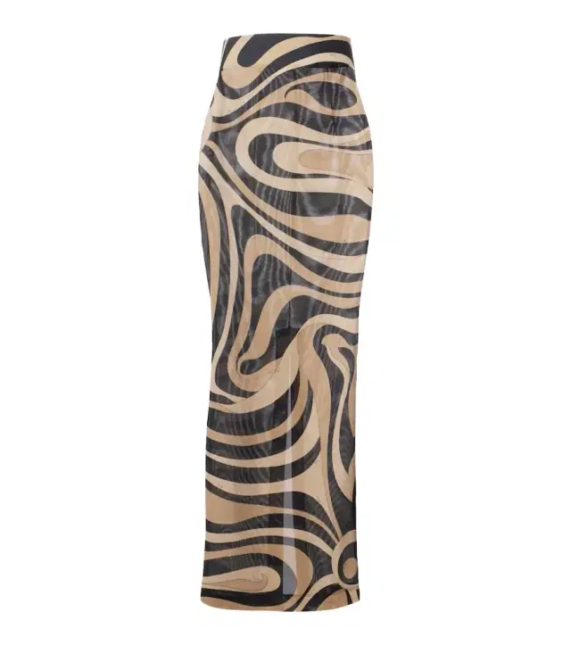 Pucci Marmo tulle maxi skirt