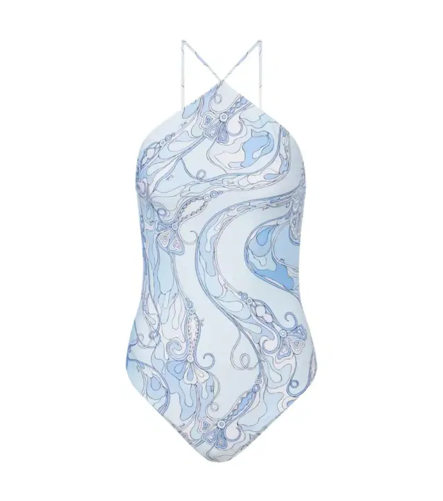 Pucci Orchidee open-back swimsuit