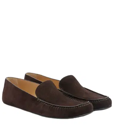 The Row Leo suede loafers | Thumbnail 1