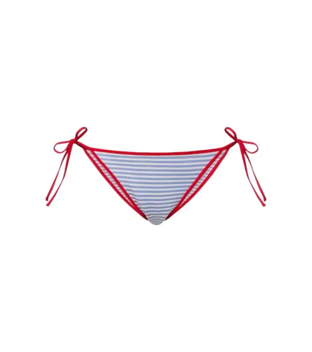 Striped bikini bottoms