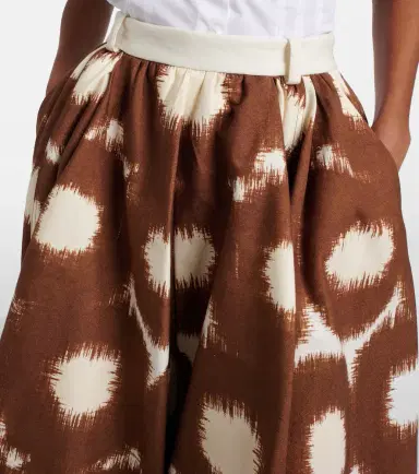 Prada Printed cotton canvas midi skirt | Thumbnail 2